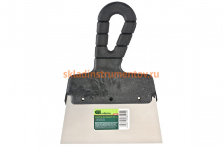 Шпатель фасадный из нержавеющей стали, 150 мм, пластмассовая ручка СИБРТЕХ 85436