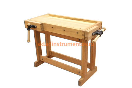 Деревянный верстак Rubankov 1060х500мм, с лотком, ПТ-HV515, БТ-HV515 М00008264