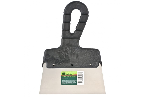 Шпатель фасадный из нержавеющей стали, 150 мм, пластмассовая ручка СИБРТЕХ 85436