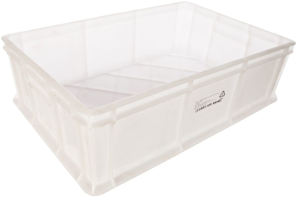 Морозостойкий сплошной ящик Тара.ру 600х400х180 мм, белый 16421