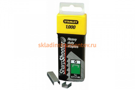 Скоба (1000 шт; 8 мм; тип G) для степлеров Stanley 1-TRA705T