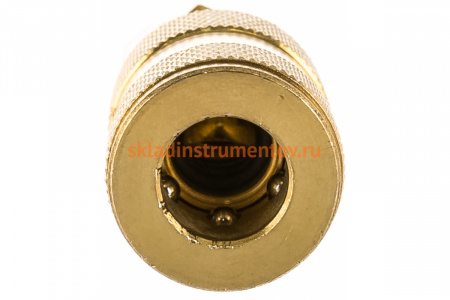 Быстроразъем пневматический с клапаном наружная резьба 1/4" в держателе Rockforce RF-BSE1-2SM