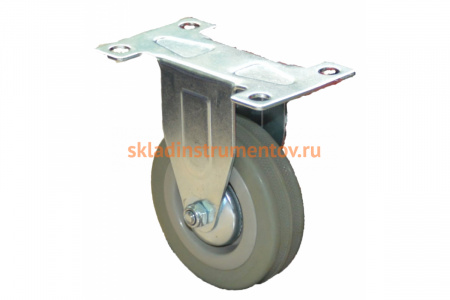 Колесо серая мягкая резина неповоротное FCG25 50 мм MFK-TORG 5052050М