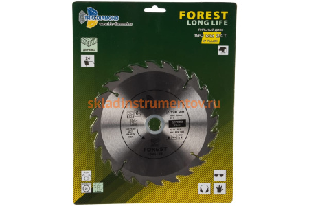 Диск пильный по дереву (190х30 мм; 24Т) TRIO-DIAMOND FLL811