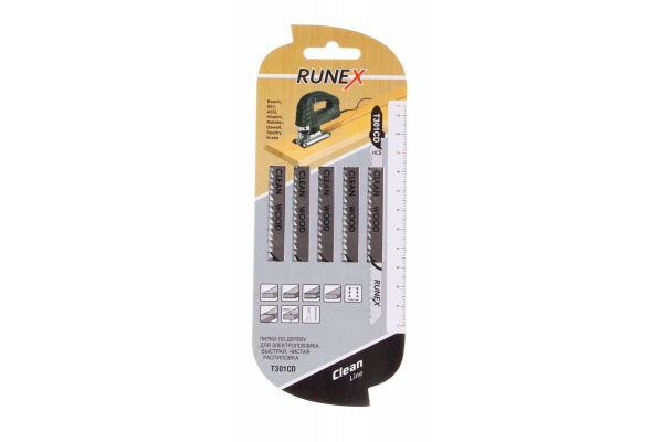 Пилки 115x90 мм, чистый распил, T301 CD, 5 шт. Runex 555115
