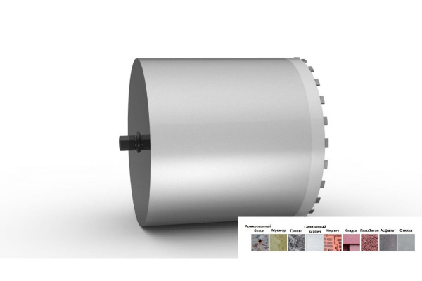 Коронка алмазная HSP-N (450х450 мм; 1 1/4 UNC) Rothenberger FF47450
