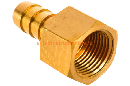 Штуцер пневматический (3/8"F - елочка 10 мм) ЭВРИКА ER-FFH06/06