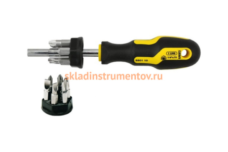 Отвертка с битами NAREX S Line Profi 880110