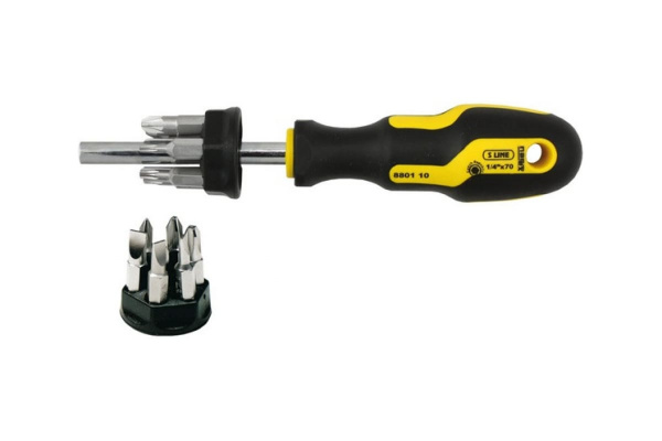 Отвертка с битами NAREX S Line Profi 880110