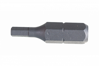 Вставка бита торцевая 1/4", HEX, 3 мм, L = 25 мм KING TONY 102503H