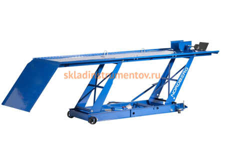 Подъемник для мотоциклов NORDBERG 450 кг, с ножным и пневмоприводом N4M1