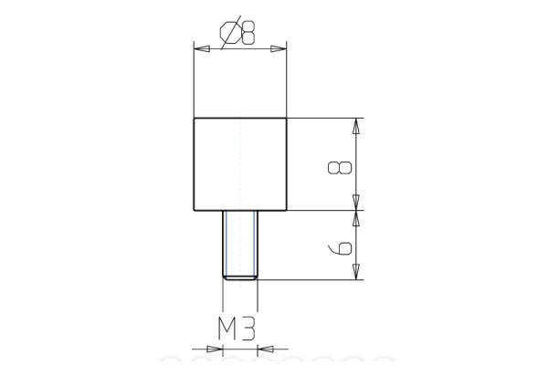 Резинометаллический буфер KIPP K0571.00800855