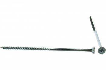 Универсальные шурупы для дерева, ДСП, ДВП Зубр оцинкованные, PZ, 6,0x140мм, ТФ7, 4 штуки 4-300377-60-140