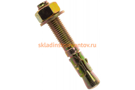 Клиновой анкер Зубр М16 x 105 мм, 10 шт, желтопассивированный 302032-16-105