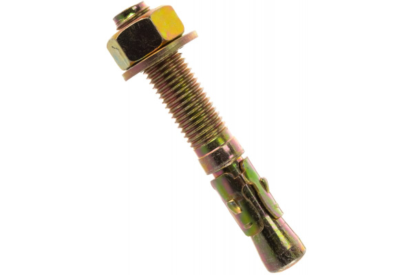 Клиновой анкер Зубр М16 x 105 мм, 10 шт, желтопассивированный 302032-16-105