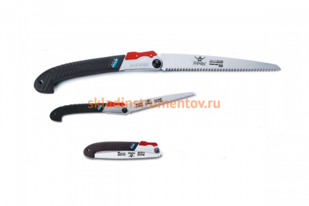 Пила складная, с прямым полотном 2 угла фиксации, в футляре SAMURAI MP-210-MH