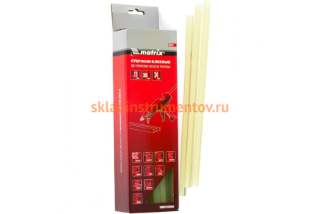 Стержни клеевые (34 шт; 11х300 мм; прозрачный) MATRIX 930741
