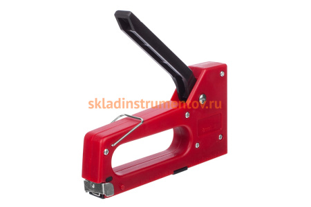 Скобозабивной степлер РемоКолор пластиковый корпус и рукоятка, с рессорным механ., 6-8 мм, 25-0-000