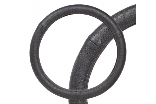 Оплетка на руль Airline перфорированная кожа, черная, 37-39 см М AWC-RS-11M