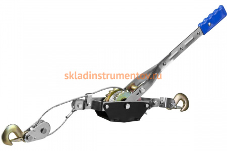Ручная рычажная лебедка СИБИН тросовая 2т 3м 43125-2