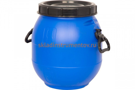 Бочка с винтовой крышкой ТАРА п/э, 30 л, синяя 16610