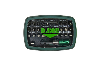 Набор бит (32 шт; Ph/Pz/Sl/Т/HEX/Sq) D.BOR D-SET-32B-1