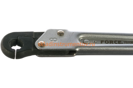 Накидной разъёмный ключ д/трубок 8 мм FORCE 75108A