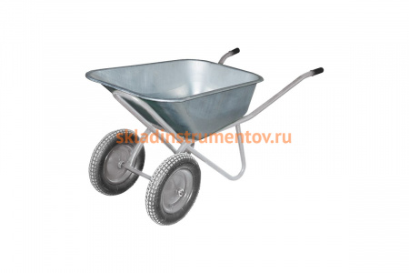 Тачка (2-колесная, усиленное корыто, оцинкованное, 1мм, 70л) Biber 99405 145465