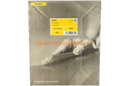 Бумага шлифовальная водостойкая (230х280 мм; Р 400) MIRKA 2110105041RU