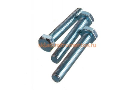 Болт ЗУБР ГОСТ 7798-70, M8 x 50 мм, 3 шт, кл. пр. 5.8, оцинкованный, 303086-08-050