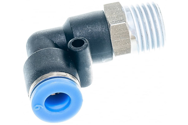 Фитинг угловой для пластиковых трубок (6 мм; 1/4М) ROCKFORCE RF-SPL06-02
