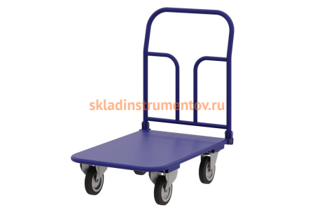 Тележка RUSKLAD платформенная со складной ручкой (система складывания ручки - педаль)  ТПСР 2 М П (600x900) d125мм Тележка RUSKLAD платформенная со складной ручкой (система складывания ручки - педаль)  ТПСР 2 М П (600x900) d125мм