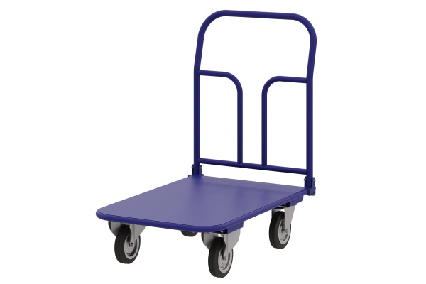 Тележка RUSKLAD платформенная со складной ручкой (система складывания ручки - педаль)  ТПСР 2 М П (600x900) d125мм Тележка RUSKLAD платформенная со складной ручкой (система складывания ручки - педаль)  ТПСР 2 М П (600x900) d125мм