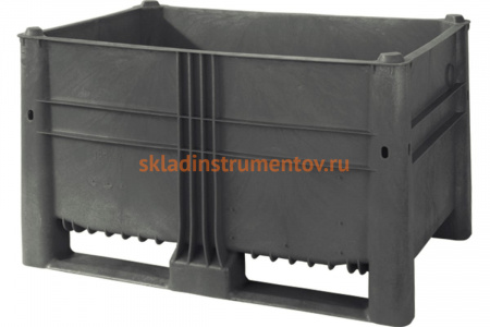 BoxPallet 1200х800х740 мм серый, сплошной ТАРА 03858