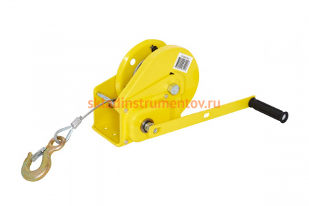 Барабанная лебедка с автоматическим тормозом EURO-LIFT AHW2600А 1200 кг, канат с крюком, 10 м 00013664