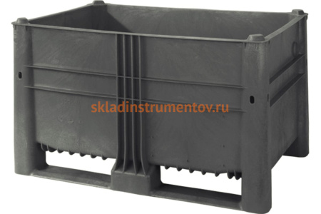 BoxPallet 1200х800х740 мм серый, сплошной ТАРА 03858 BoxPallet 1200х800х740 мм серый, сплошной ТАРА 03858