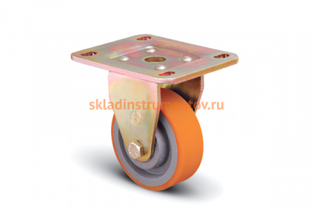 Колесо полиуретановое неповоротное 100 мм MFK-TORG ED02-VBP-100