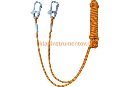 Строп из каната 10 м с 2 монтажными карабинами ПРОГРЕСС СЕФЕТИ Строп В 10 м 2 кар