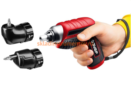 Аккумуляторная отвертка с битами ЗУБР ViX О-Е-3.6 ЛиМ2