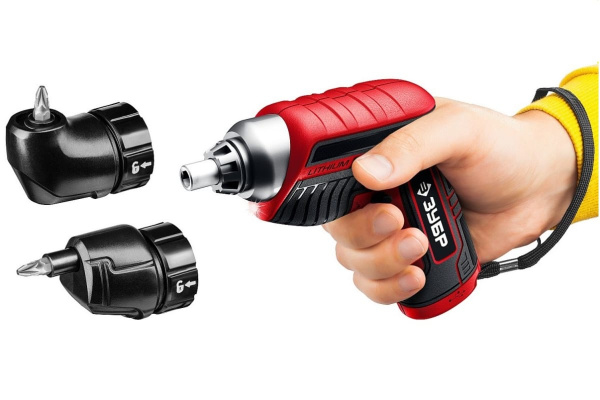 Аккумуляторная отвертка с битами ЗУБР ViX О-Е-3.6 ЛиМ2