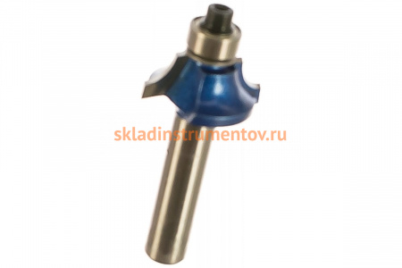 Фреза кромочная калевочная №1 ПРОФЕССИОНАЛ (22.2х9х50.2 мм; R4.8 мм; хвостовик 8 мм; ВК6) Зубр 28700-22.2