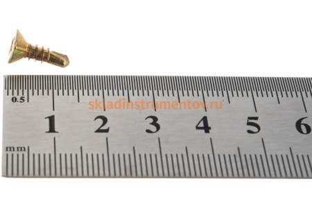 Саморезы со сверлом Зубр для оконного профиля, желтопассивированные, PH2, 3,9x13мм, ТФ0, 17500шт 4-300230-39-013