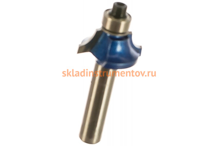 Фреза кромочная калевочная №1 ПРОФЕССИОНАЛ (22.2х9х50.2 мм; R4.8 мм; хвостовик 8 мм; ВК6) Зубр 28700-22.2