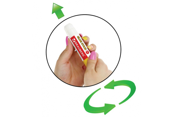 Клей-карандаш BRAUBERG Смайлики 25 г 227970