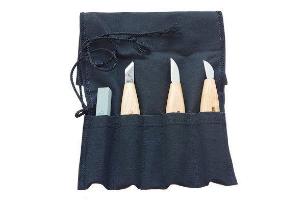 Резчицкий набор N6, 3 ножа + заточной абразив ПЕТРОГРАДЪ М00016083