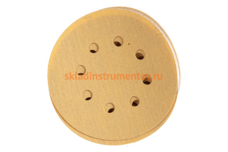 Шлифовальный круг для сухой обработки GOLD (125 мм; Р150; 8 отв.; 50 шт.) MIRKA 2361585015