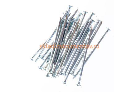 Строительные оцинкованные гвозди ЗУБР ГОСТ 4028-63 100 х 4.0 мм 250 гр (примерно 24 шт.) 305036-40-100