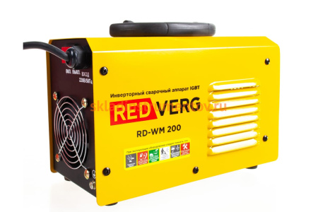 Бестрансформаторный сварочный аппарат REDVERG RD-WM 200 6626265 Бестрансформаторный сварочный аппарат REDVERG RD-WM 200 6626265