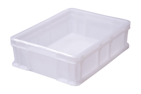 Сплошной ящик с внешней ручкой Тара.ру 400х300х120 мм, белый, морозостойкий 18590