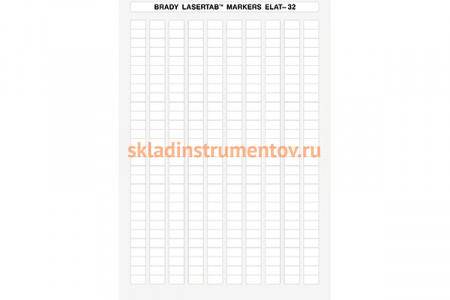 Этикетки для лазерного принтера ELAT-32-747W-10 BRADY brd14389